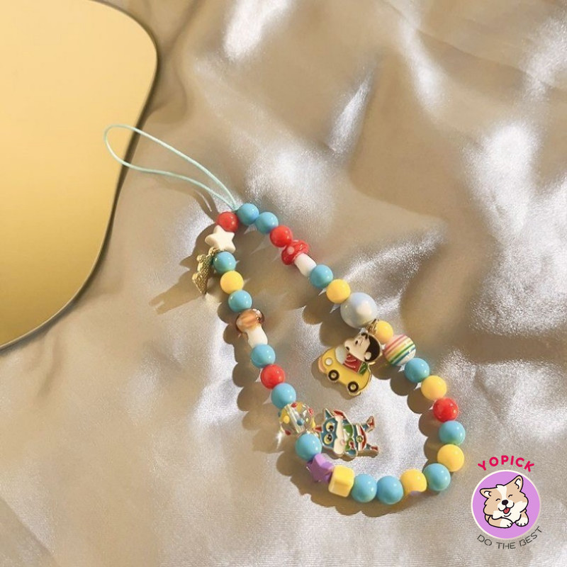 IPhone 16 15 14 13 12 11 Pro Max X Xr Xs Max 7 8 Plus SE2020 เคสโทรศัพท์การ์ตูนน่ารักเครยอนชินจังเชือกเส้นเล็กคู่นุ่มปกหลัง TSY - รูปที่ 7