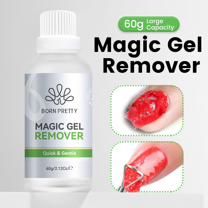 BORN PRETTY 60g เล็บเจล Polish Magic ลบ Safer Quick Faster ไม่จําเป็นต้อง Soaking กึ่งถาวรเคลือบเงา 30 เล็บ Removeal