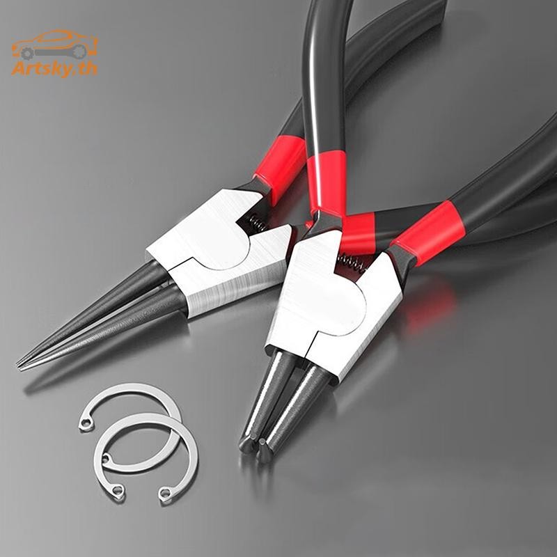 ARS Circlip คีมเข็มจมูกคีมยึดแหวนคีมสําหรับถอดติดตั้ง Puller ล็อคแหวนเพลา TH
