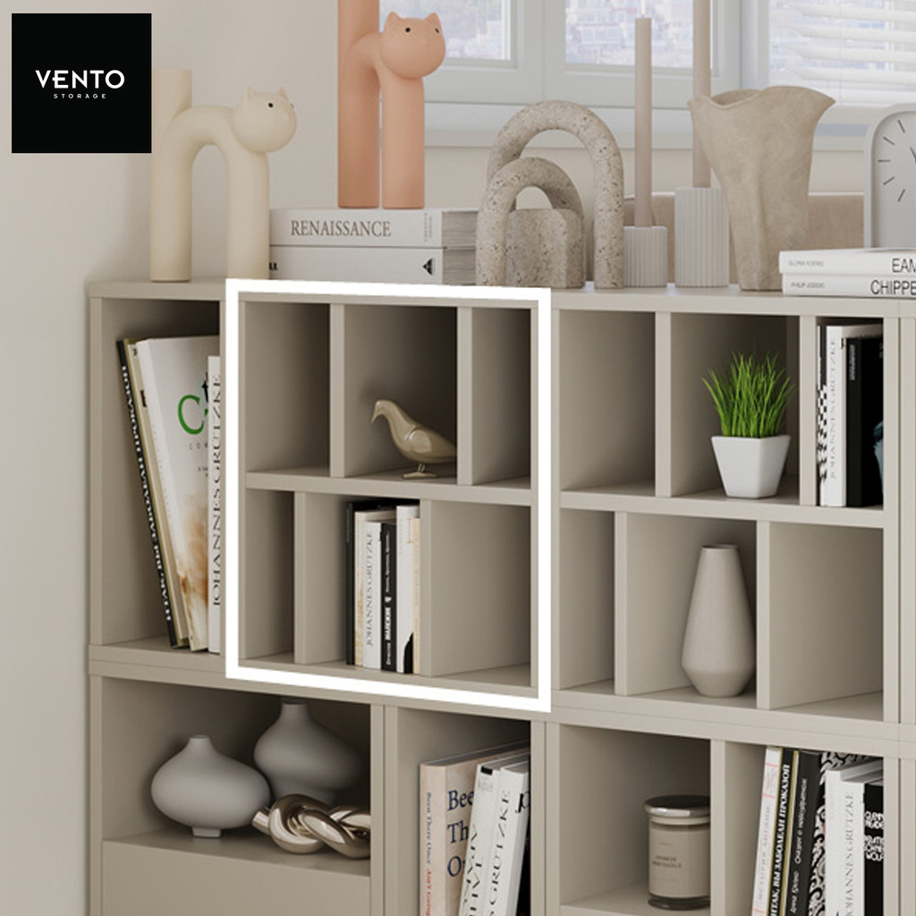 SB Design Square ตู้เก็บของ 6 ช่อง รุ่น VENTO 40-30-40 สีครีม Cream (40x30x40 ซม.)  แบรนด์ SB FURNIT