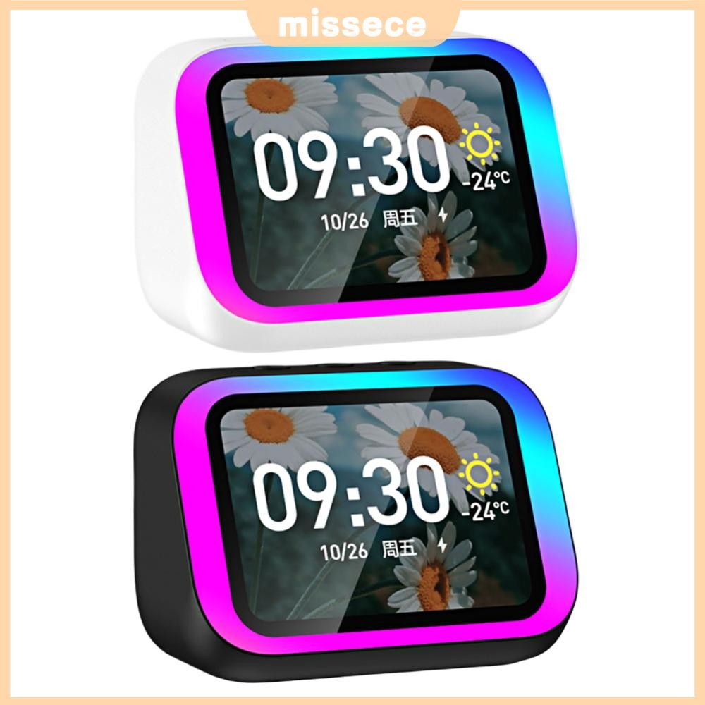 ลําโพงอัจฉริยะ Voice Assistant แบบพกพา BT Speaker นาฬิกาปลุกพร้อมไฟ RGB สําหรับบ้าน [Missece.th]