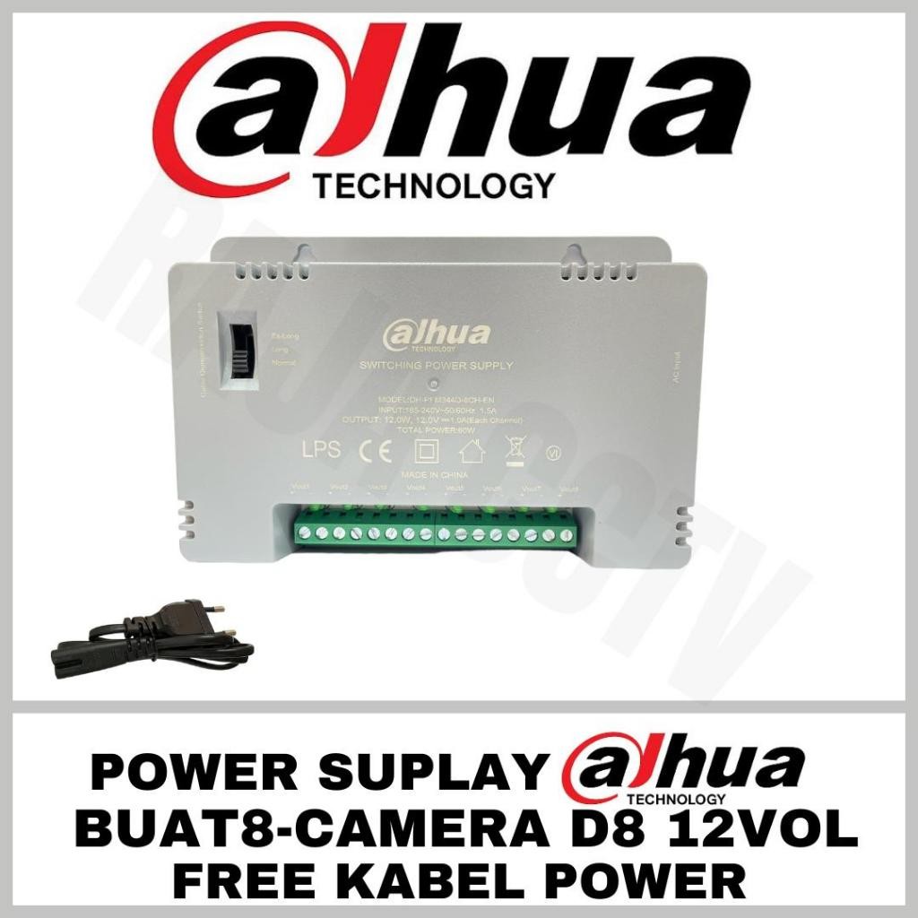 DAHUA 8 CHANNEL POWER SUPPLY สําหรับกล้องวงจรปิด 8 กล้อง PSU 8CH