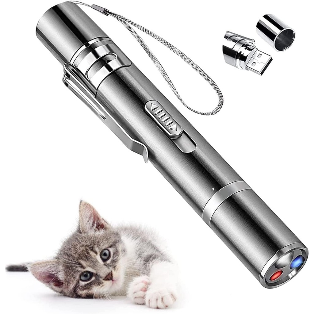 AYZUTQL Cat Laser Pointer Toy, Cat Laser Toy Rechargeable Laser Pointer Cat Toys for Indoor Cats Cha