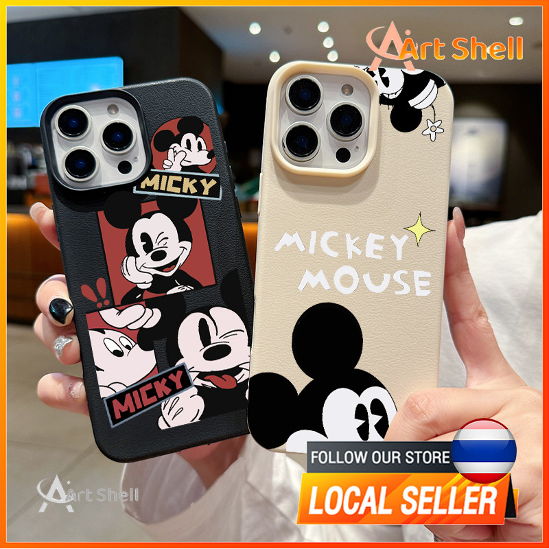 แอปเปิ้ลโทรศัพท์ ภาพวาดท่าทางมิกกี้ for iPhone เคสไอโฟน 13 12 11 PRO MAX X XS MAX 16 15 14 XR 7/8PLUS จัดส่งจากประเทศไทย