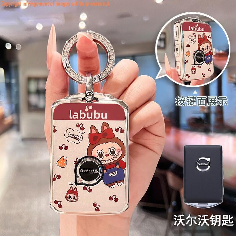 ฝาครอบกุญแจ Volvo Volvo xc60 s90 s60 xc40 xc90 s60 v40 v60 c40 พวงกุญแจ พวงกุญแจ พวงกุญแจ