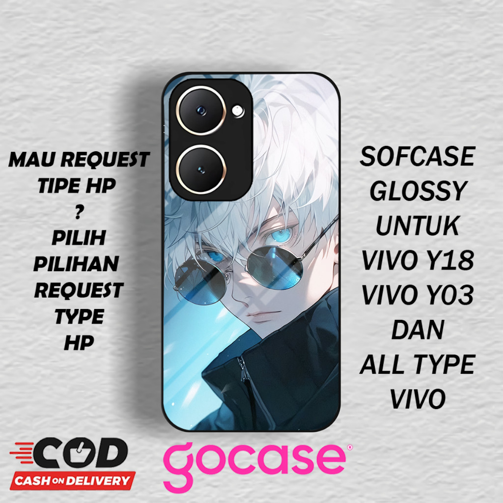 ( GC 8 ) Softcase Glossy สําหรับ VIVO Y18 4G l Y18e 4G l Y03 4G Anime Motif l บทคัดย่อ l น่ารัก l Ga