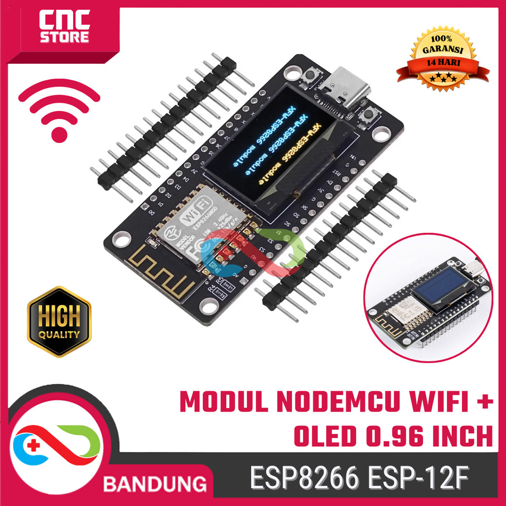 NodeMCU ESP8266 ESP-12F บอร์ดพัฒนา WiFi พร้อมจอแสดงผล OLED ขนาด 0.96 นิ้ว – โมดูล IoT สําหรับ Arduin