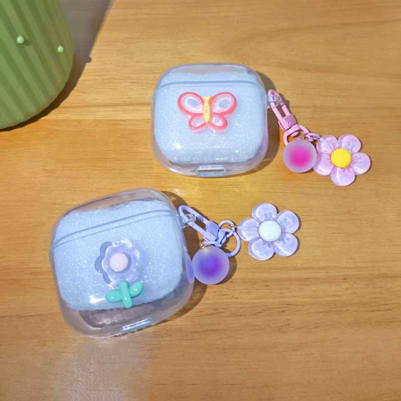 สำหรับ Redmi Buds 6 Pro Case Buds 6 Lite ดอกไม้น่ารักการ์ตูนหมี Buds 6 Active / Buds 6 เล่นปกป้องกัน