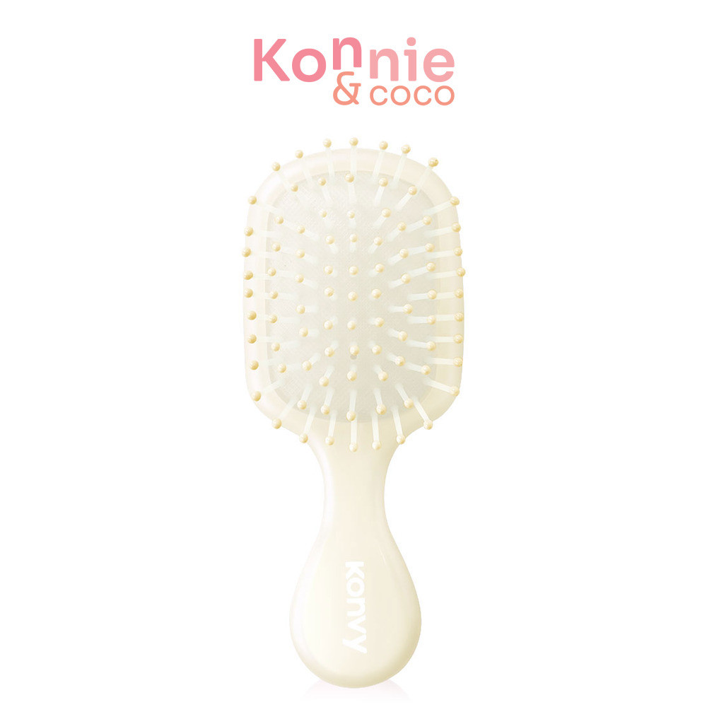 Konvy Mini Air Cushion Hair Comb 1pc #Champagne คอนวี่ แปรงหวีผมไซส์มินิ สีแชมเปญ.