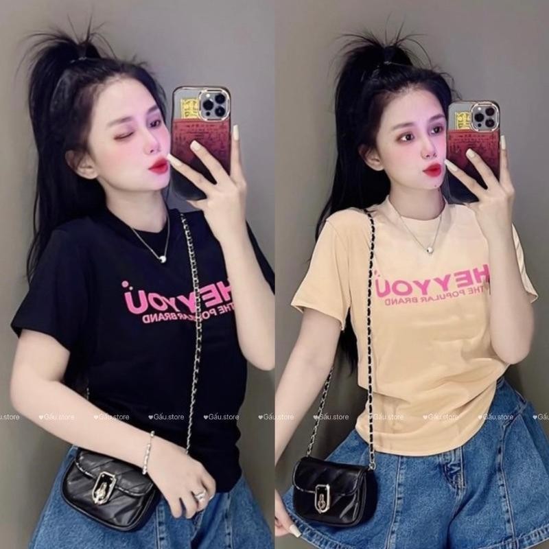 นางสาว เสื้อยืดแขนสั้นพิมพ์ลายย้อนยุค ฤดูร้อน ขายดี สไตล์สตรีทลำลอง ส่วนบุคคล ทันสมัย ท็อปส์ซู
