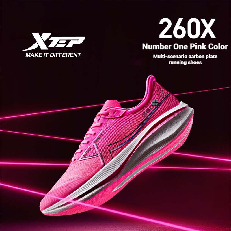 XTEP 260X รองเท้าวิ่ง ผู้ชาย มาพร้อมแผ่นคาร์บอน เพื่อการฝึกรวมถึงมาราธอน ให้ความยุบที่ดีเยี่ยม