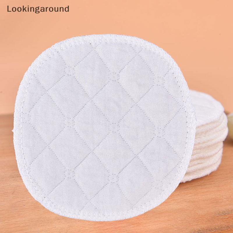 [LO] สําลีแผ่นล้างเครื่องสําอาง 10 ชิ้นล้างทําความสะอาดได้ทําความสะอาดผิว Zero Waste TH