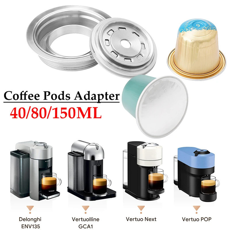 สําหรับ Vertuo Pop Coffee Adapter Fit สําหรับ Nespresso Original Pod 40/ 80/150ML Vertuo Next นํากลั