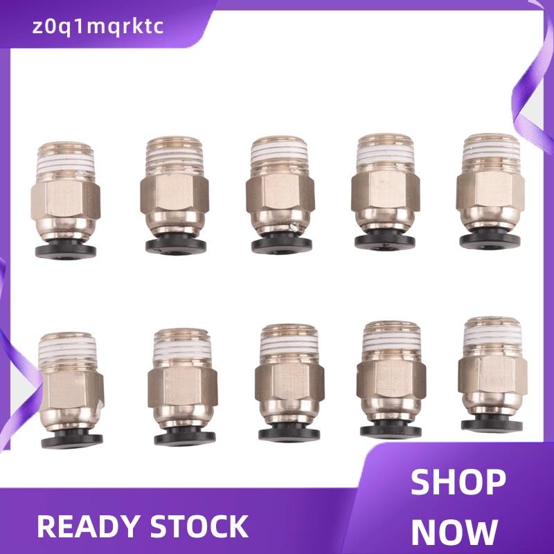 z0q1mqrktc Pc4-M10 ชายตรงนิวเมติก Pefe Tube Push สําหรับ - V6 Fitting Connector Bowden Extruder 3D เ