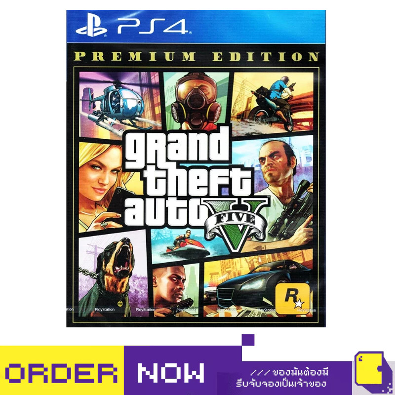 [+..••] พร้อมส่ง | PS4 GRAND THEFT AUTO V [PREMIUM EDITION] (เกม PlayStation 4™🎮) | By ClaSsIC GaME