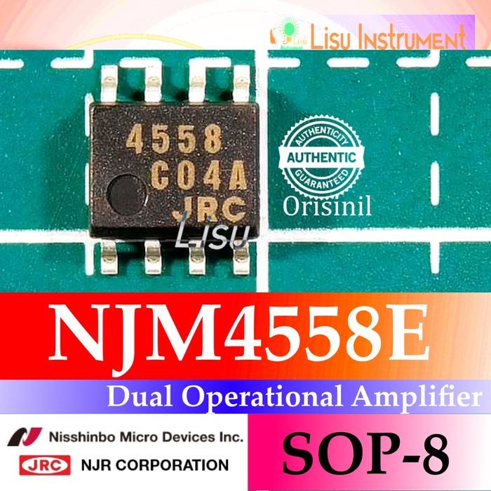 NJM4558E Dual Operational Amplifier 4558 SOP-8 JRC ของแท้