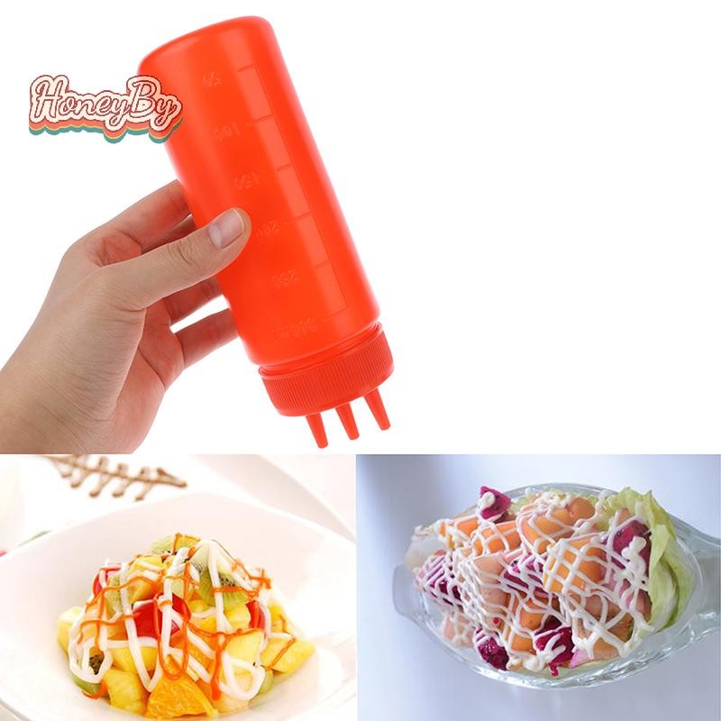 Honeybird 3 หลุมบีบขวดซอสน้ําส้มสายชูน้ํามันซอสมะเขือเทศน้ําเกรวี่ Crut เครื่องปรุงรสตู้ Nice