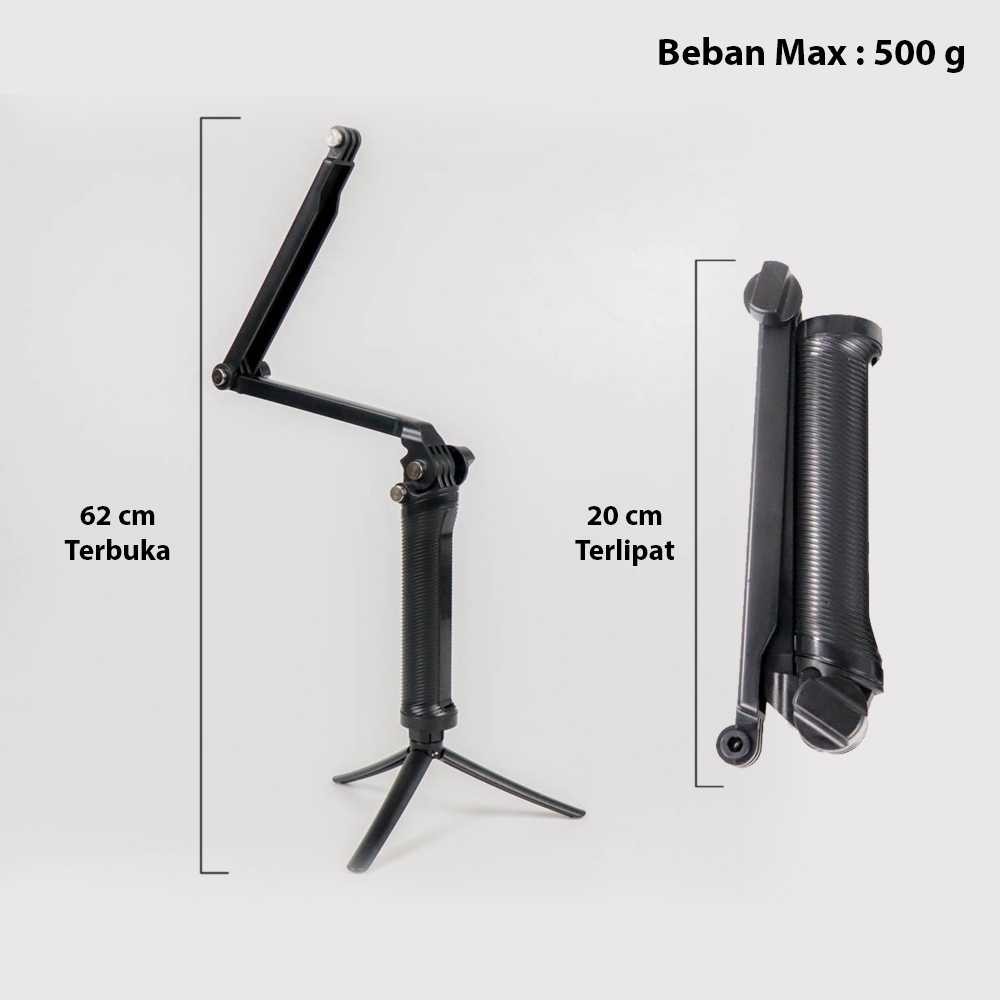 SLTNSTTR STUDIO ขาตั้งกล้องมินิกล้องแบบพกพา Monopod สําหรับ Action Cam 62 ซม. - VS77