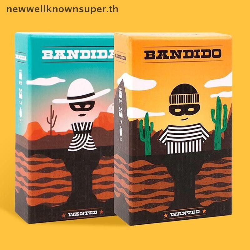 ใหม่ 1 ชุดเกมกลยุทธ์สนุก BANDIDO BANDIDA เกมกระดานปริศนาสําหรับ 1-4 ผู้เล่น, 15 นาทีเกมปาร์ตี้ครอบครัว SUPER