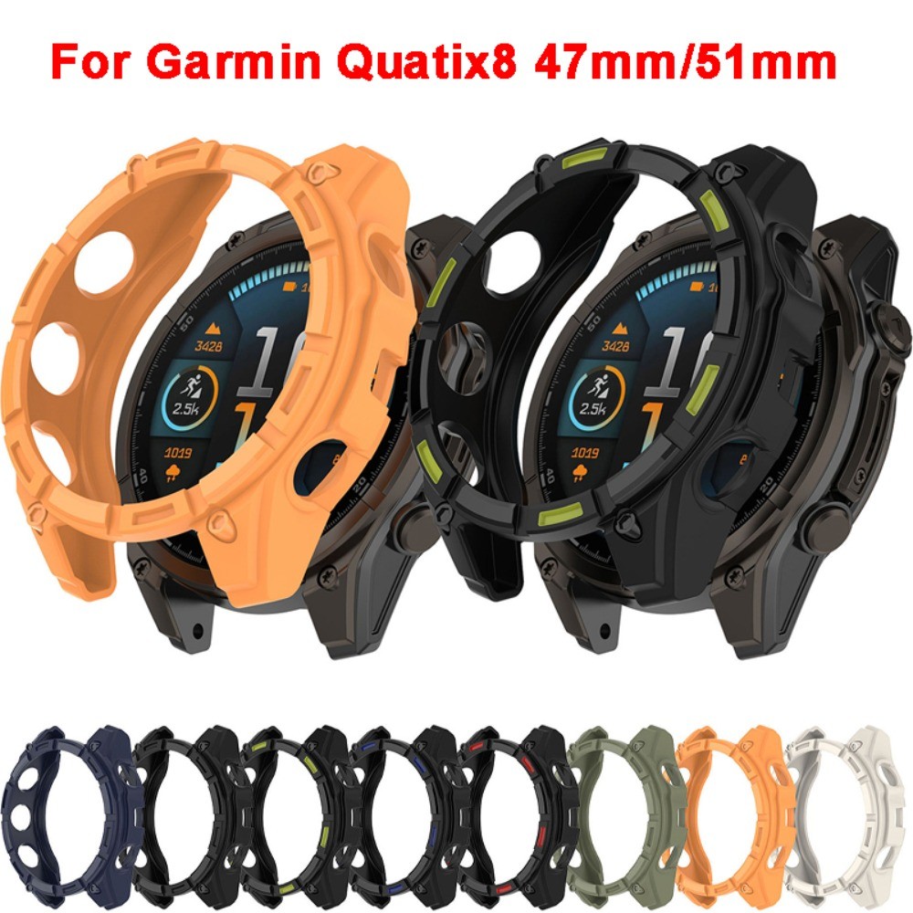 เคสกลวงสําหรับ Garmin Quatix8 47 มม./51 มม. กรอบป้องกันรอยขีดข่วน