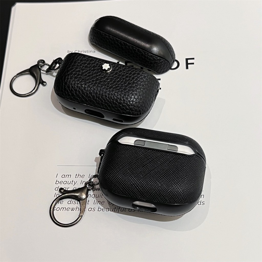 Mon Blanc หรูหราหนังนุ่มปลอกเปลือกสําหรับ AirPods 4 ANC Pro3 PRO 2 1/2/3 เคสป้องกัน - รูปที่ 4