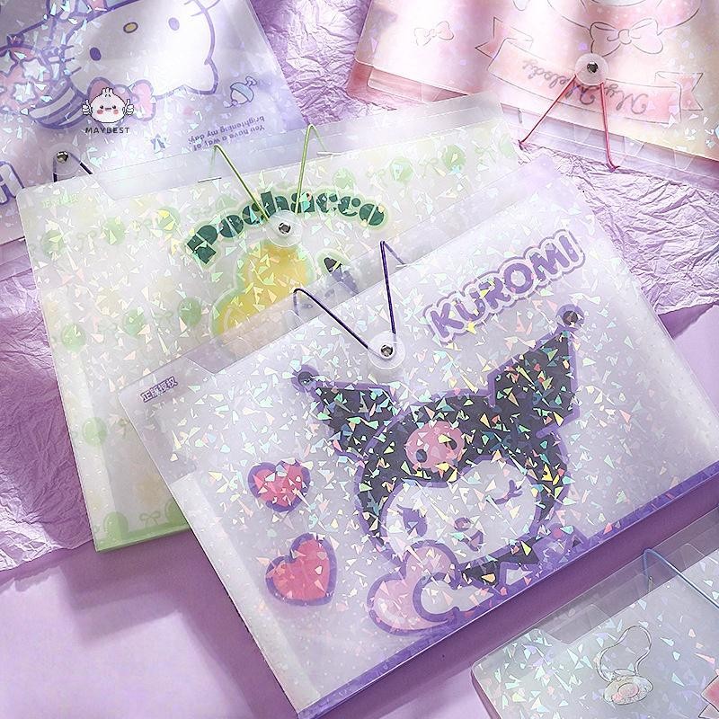 {เมย์เบส} โฟลเดอร์กระเป๋าออร์แกนความจุขนาดใหญ่หลายชั้นโฟลเดอร์การ์ตูน ก4 แฟ้มกระเป๋านักเรียนสอบถุงเก็บกระดาษ {ไทย} - รูปที่ 3