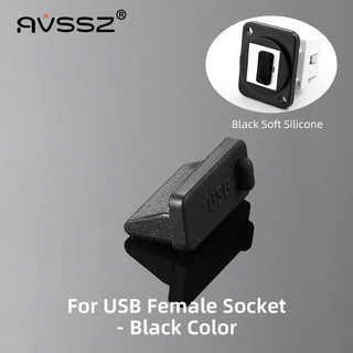 AVSSZ 20 ชิ้นเสียงและวิดีโอเชื่อมต่อซิลิโคนฝุ่น/กันน้ําสําหรับแจ็ค 3.5 6.35 USB RCA BNC RJ45 HDMI DVI VGA ซ็อกเก็ต