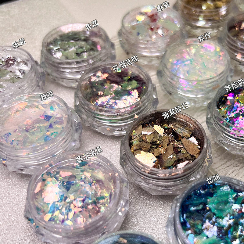 ผงโอปอลกระพริบญี่ปุ่นบางเฉียบPolarized Phantom Edelweiss Powder Cloud Brocade Powderเล็บเลื่อม ราคา ถูกที่สุด ดีลบีเคเค แกลเลอรีภาพที่ 4