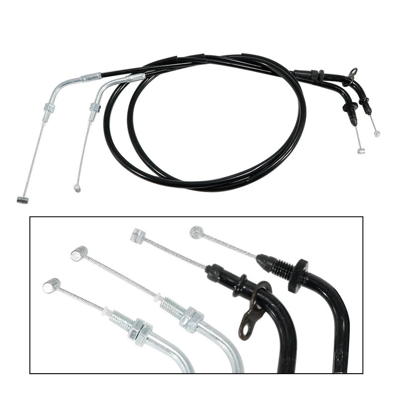 รถจักรยานยนต์ Push & Pull สายคันเร่งสายสําหรับ Yamaha XV400 Virago 400 XV500 Virago 500 XV535 Virago