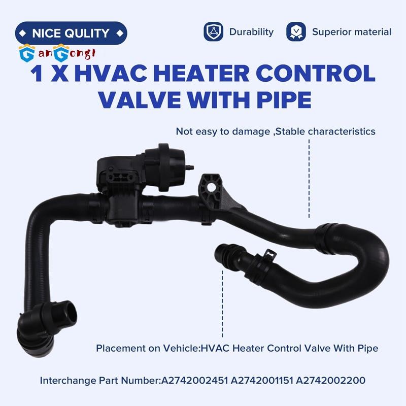 [gangong1]HVAC วาล์วควบคุมเครื่องทําความร้อนพร้อมท่อ HVAC เครื่องทําความร้อนควบคุมวาล์วท่อหล่อเย็นสํ