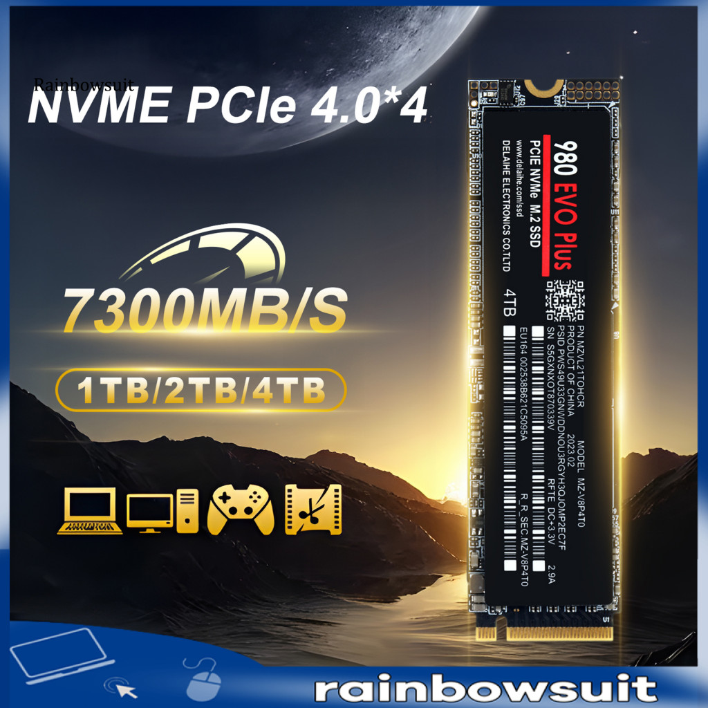 [RB] ไดรฟ์จัดเก็บข้อมูลประสิทธิภาพสูงเดสก์ท็อป Ssd อัพเกรดแล็ปท็อปของคุณพร้อม 1/2/4tb 980 Evo Plus P