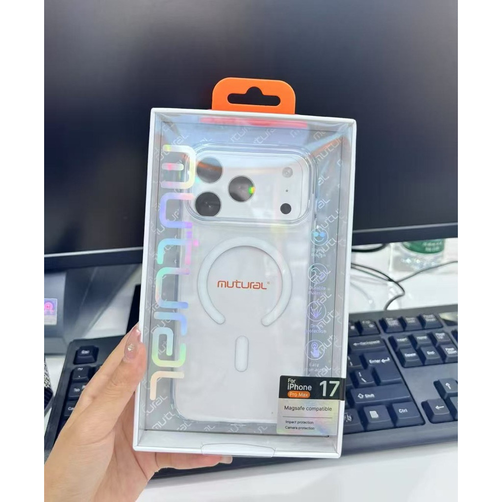 Mutural เคสใส สำหรับ iPhone 17 / 17Air / 17Pro / 17ProMax / 16 / 16Plus / 16Pro / 16ProMax / 16E