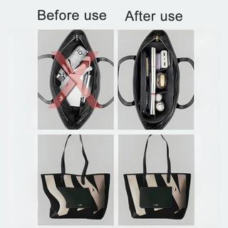 EverToner Inner Organizer เหมาะสำหรับ Rally City Tote Bag กระเป๋าสตรี ทำจากฟลัท ใช้ใส่เครื่องสำอางในกระเป๋าเดินทาง