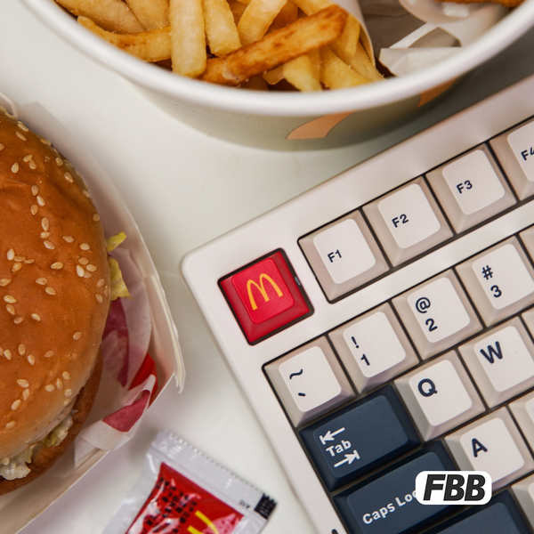 keycap keycap ไทย work egg keycaps FBB [McDonald] ปุ่มกดส่วนบุคคลของ McDonald PBT Sublimation Single