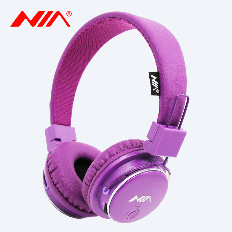 NIA-Q8 NIA头戴式蓝牙耳机插卡MP3收音机 APP操控 诺亚达经典款式