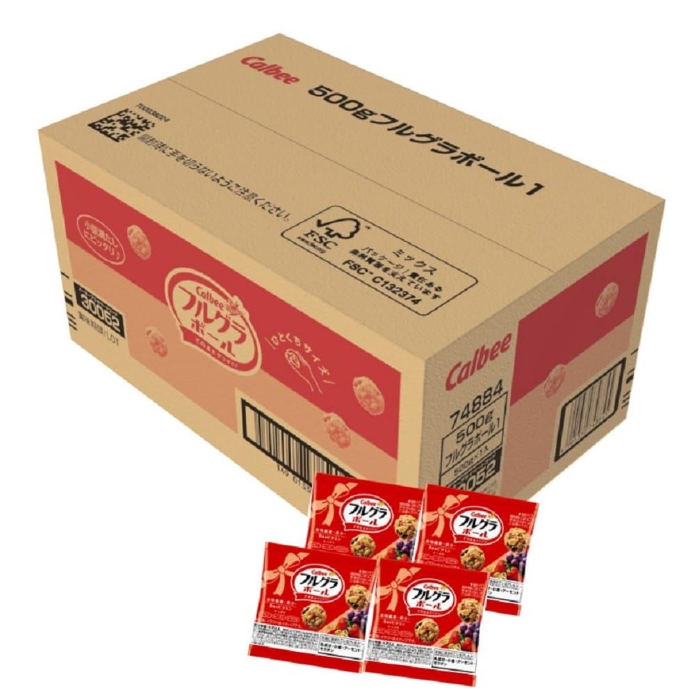 Calbee Frugra Ball 500g EC Limited Edition Large Capacity Individually Packaged Snack Snack