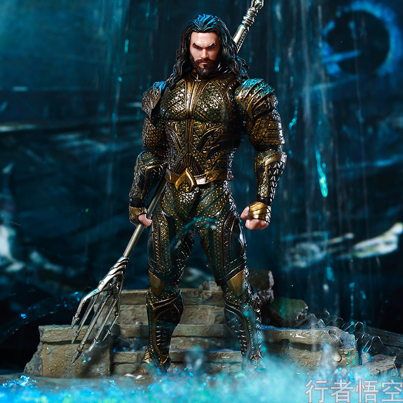 [ระดับไฮเอนด์] พร้อมสต็อก Lost Kingdom Aquaman Justice Movie League 1/12 Action Figure รูปของเล่นตกแ