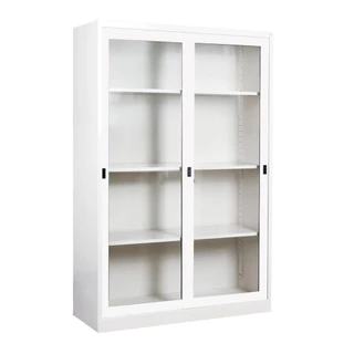 [จัดส่งพร้อมติดตั้งฟรี] KIOSK ตู้บานเลื่อนกระจกสูง กว้าง 120 ซม.