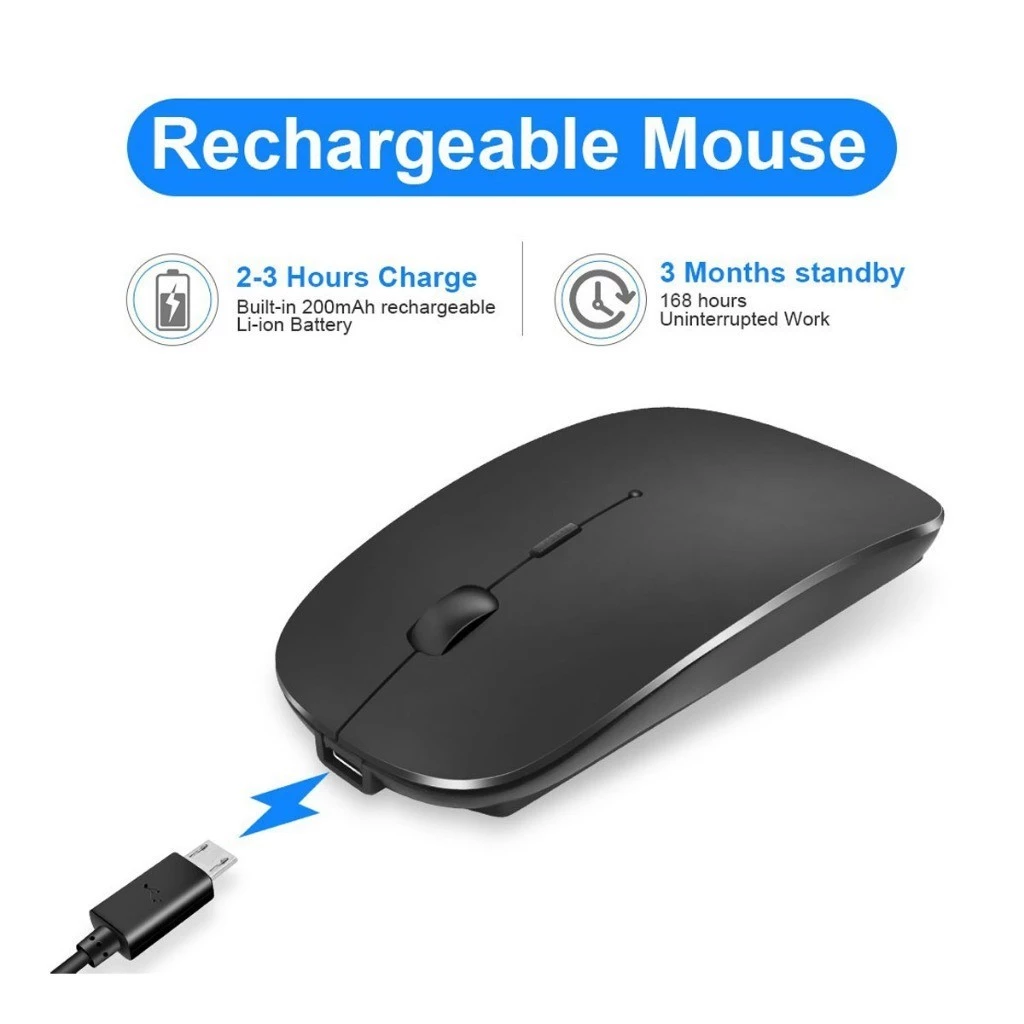 Bluetooth Mouse เมาส์ไร้สาย ไร้เสียงคลิก thumbnail 7