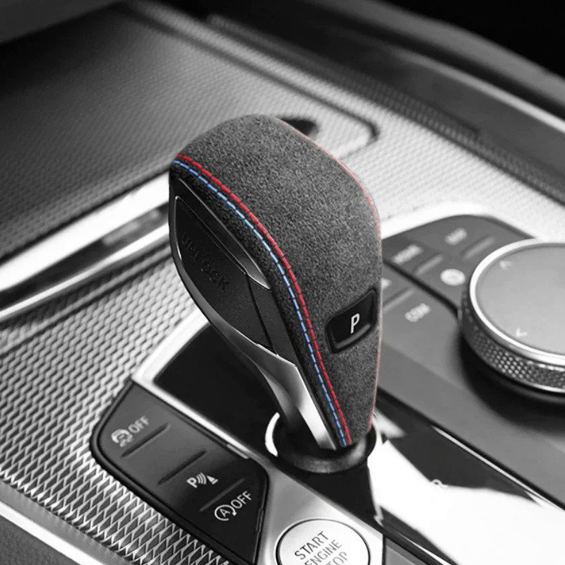Populargear Shift Knob สําหรับ BMW G20 G21 G22 G23 G26 G42 X3 G01 X4 G02 Z4 G29 Made of Alcantara Performance อุปกรณ์ตกแต่งภายในรถยนต์