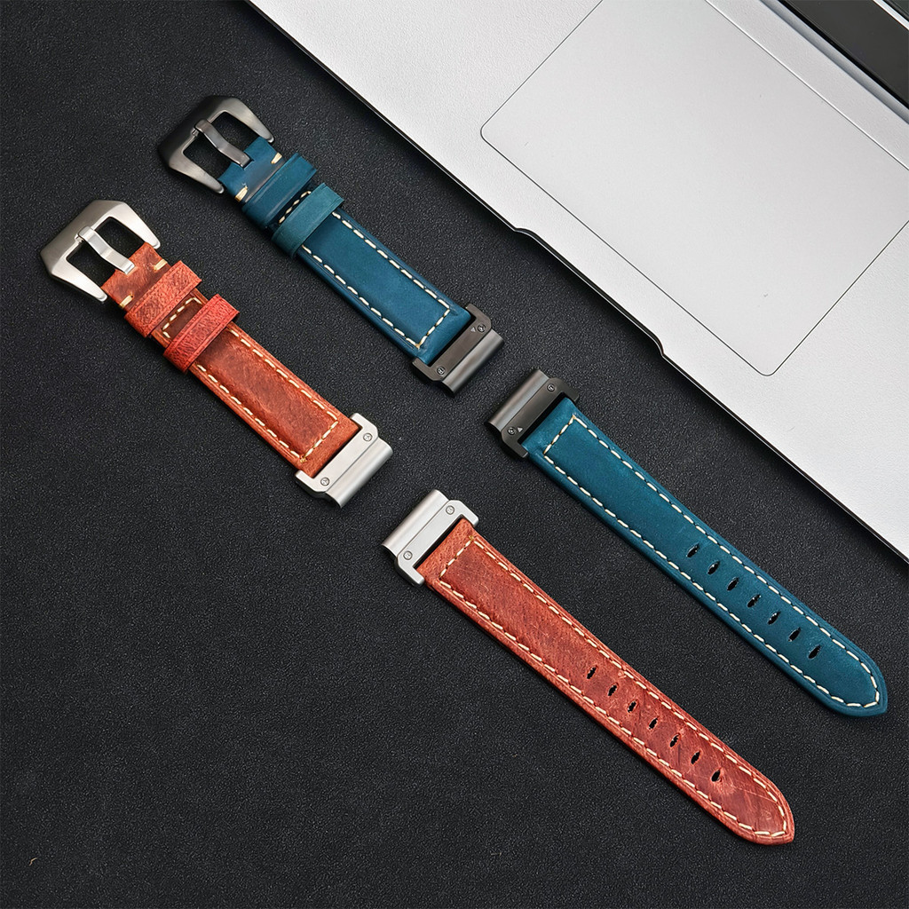 22 มม.26 มม.QuickFit Band สายนาฬิกาหนังสําหรับ Garmin Fenix 7 7X Pro 6 6X Pro 5 5XPlus Epix Pro Gen2 Approach S70 47 มม.สร้อยข้อมือ - รูปที่ 2