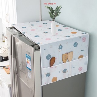 Tấm Phủ Tủ Lạnh, Máy Giặt Có Ngăn Để Đồ - Tấm Che Tủ Lạnh Chống Bụi, Chống Thấm Nước