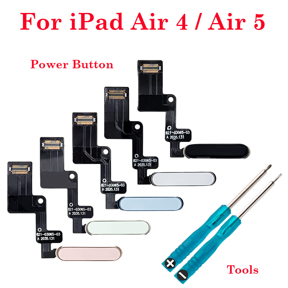 ใหม่สวิทช์เปิดปุ่ม Key Flex สําหรับ iPad Air 4 Air 5 4G Wifi 10.9 นิ้ว A2316 A2324 A2325 ไม่มีลายนิ้วมือ Funciton