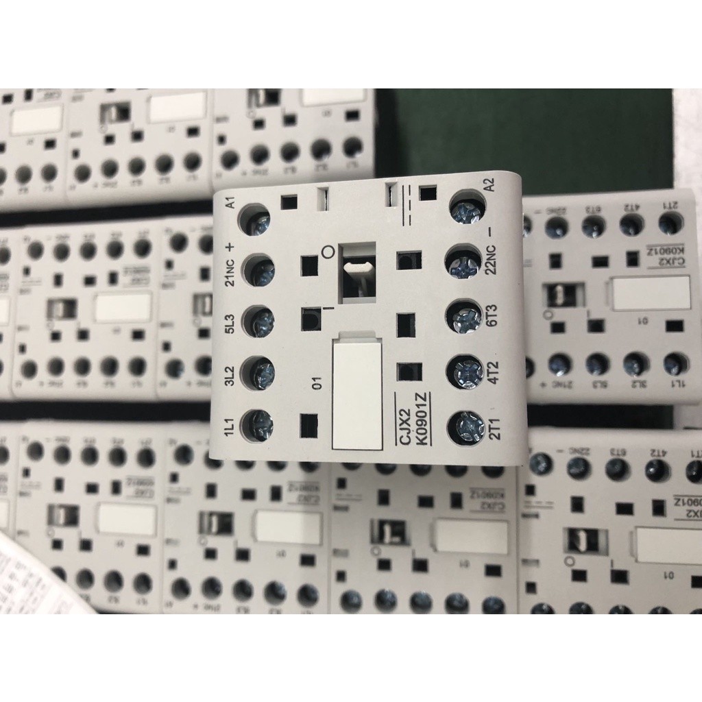 ✧CJX2-K DC24V DC36V DC48V 6A 9A 12A Mini AC Contactor Din Rail 3P 3main 1NO/3main 1NC Coil Voltage