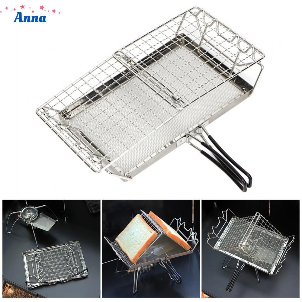 【Anna】Bread Toaster Rack Bread Toaster Can Be Heated Directly Made Of Stainless Steel