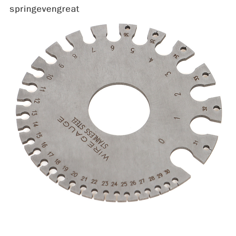 Springevengreat เกจวัดสายไฟ เครื่องวัดเส้นผ่าศูนย์กลางลวดกลมโลหะ เครื่องวัดเส้นผ่าศูนย์กลาง เครื่องมือวัด Springevengreat