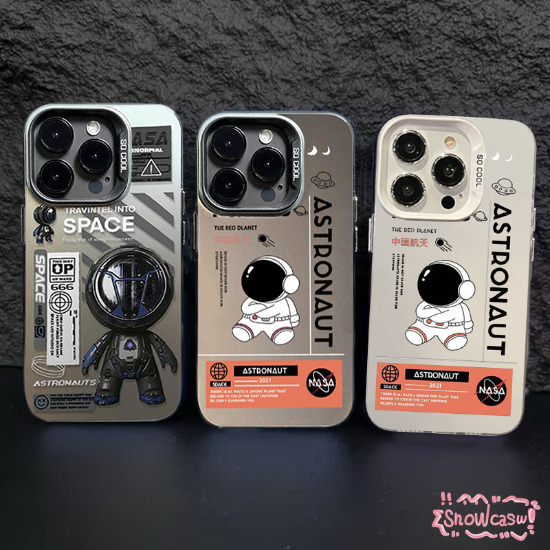 นักบินอวกาศการ์ตูนสุดเท่ เคสSamsung A55 A05 A14 A13 A12 A30sA15 A05s A03 A24 A04s A34 A11 A32 A54 A03s A53