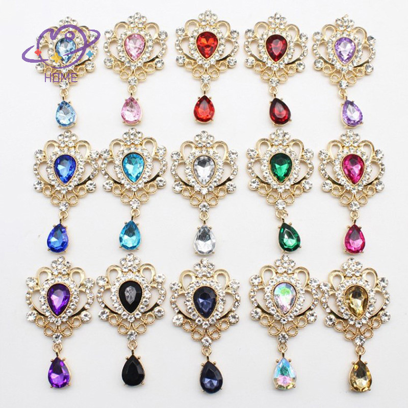 [mayhome] 32*60mm สําหรับงาน Rhinestone ปุ่มผม Manualidades อุปกรณ์เสริม Diy เข็มกลัดด้านหลังแบนเครื่องประดับ {TH}