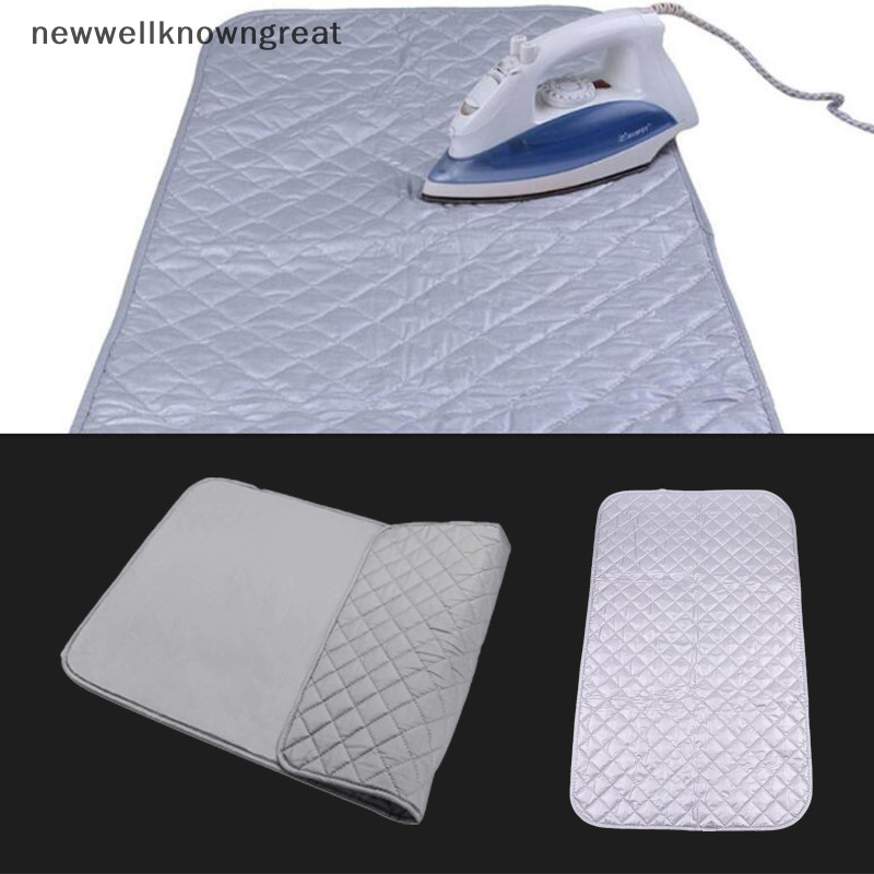 ใหม่wellknowngreat เสื่อโต๊ะรีดผ้าซักรีด Pad บอร์ดป้องกันเสื้อผ้ากดผ้าห่มความร้อน CAD