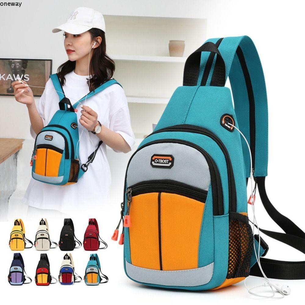 กระเป๋าสะพาย ONEWAY, Run Fanny Pack Business Sports Rucksack, Fashion Backpack Travel Pack Casual Chest Packs Men Women